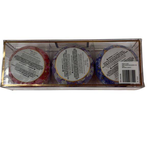 NEW Huntington Home 3 Pack Mini Candle Tin Maple Apple Berries Winter Fall 3.5oz - Picture 2 of 11